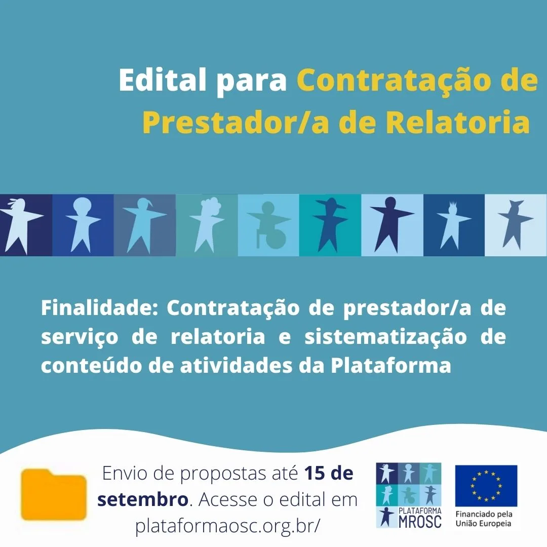 Edital para Contratação de Prestador/a de Relatoria