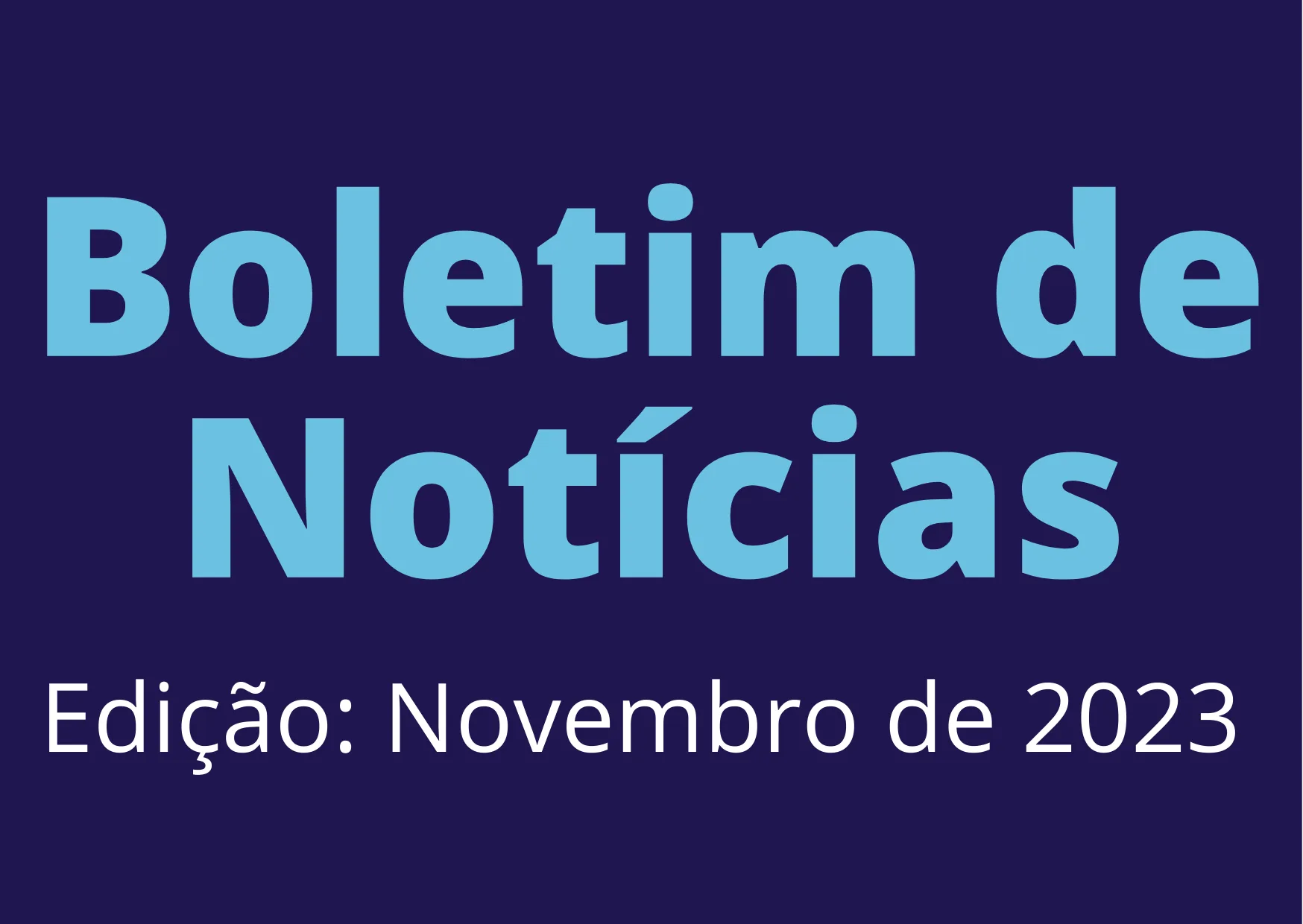 Boletim de Notícias – Novembro