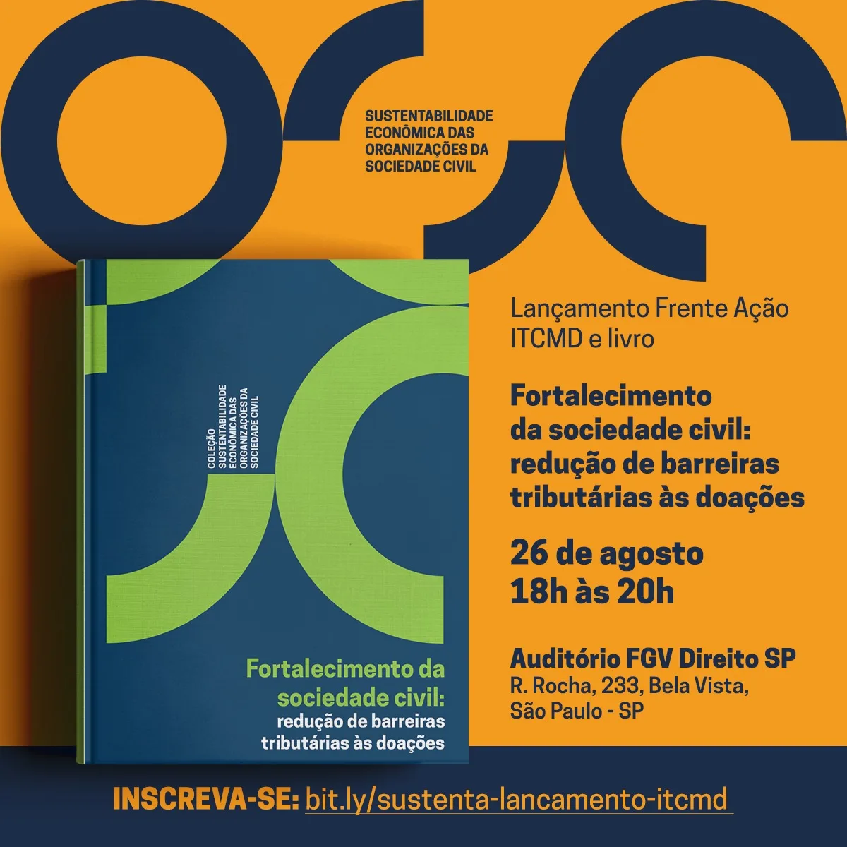 Convite: Lançamento da Frente de Ação ITCMD e do livro Fortalecimento da sociedade civil