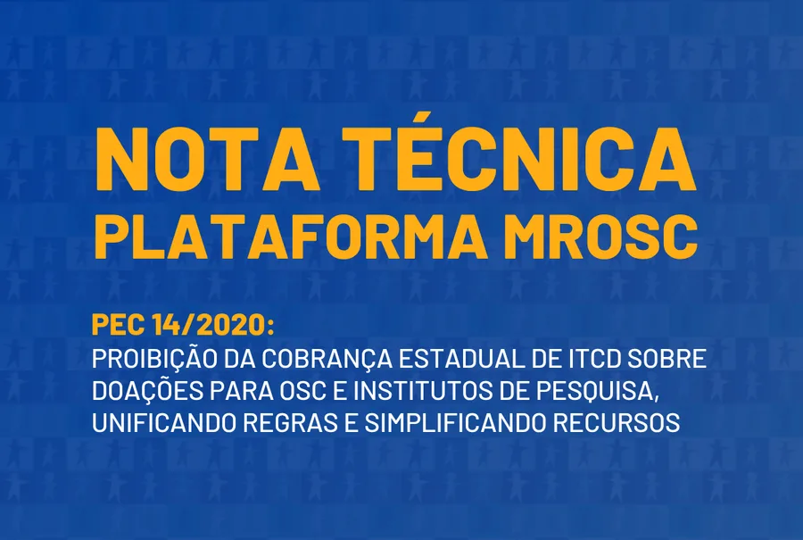 Nota técnica da Plataforma MROSC sobre a PEC 14/2020