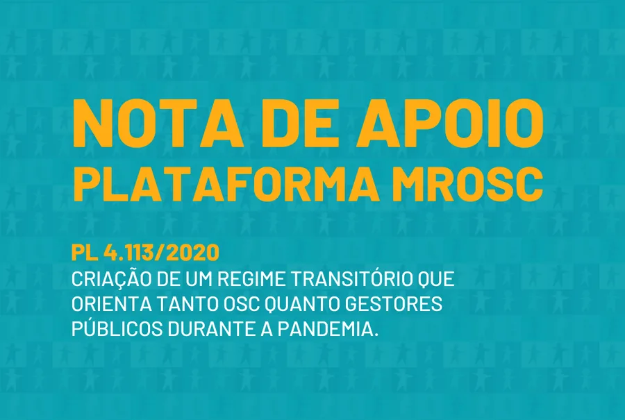 Nota técnica da Plataforma MROSC sobre o PL 4.113/2020