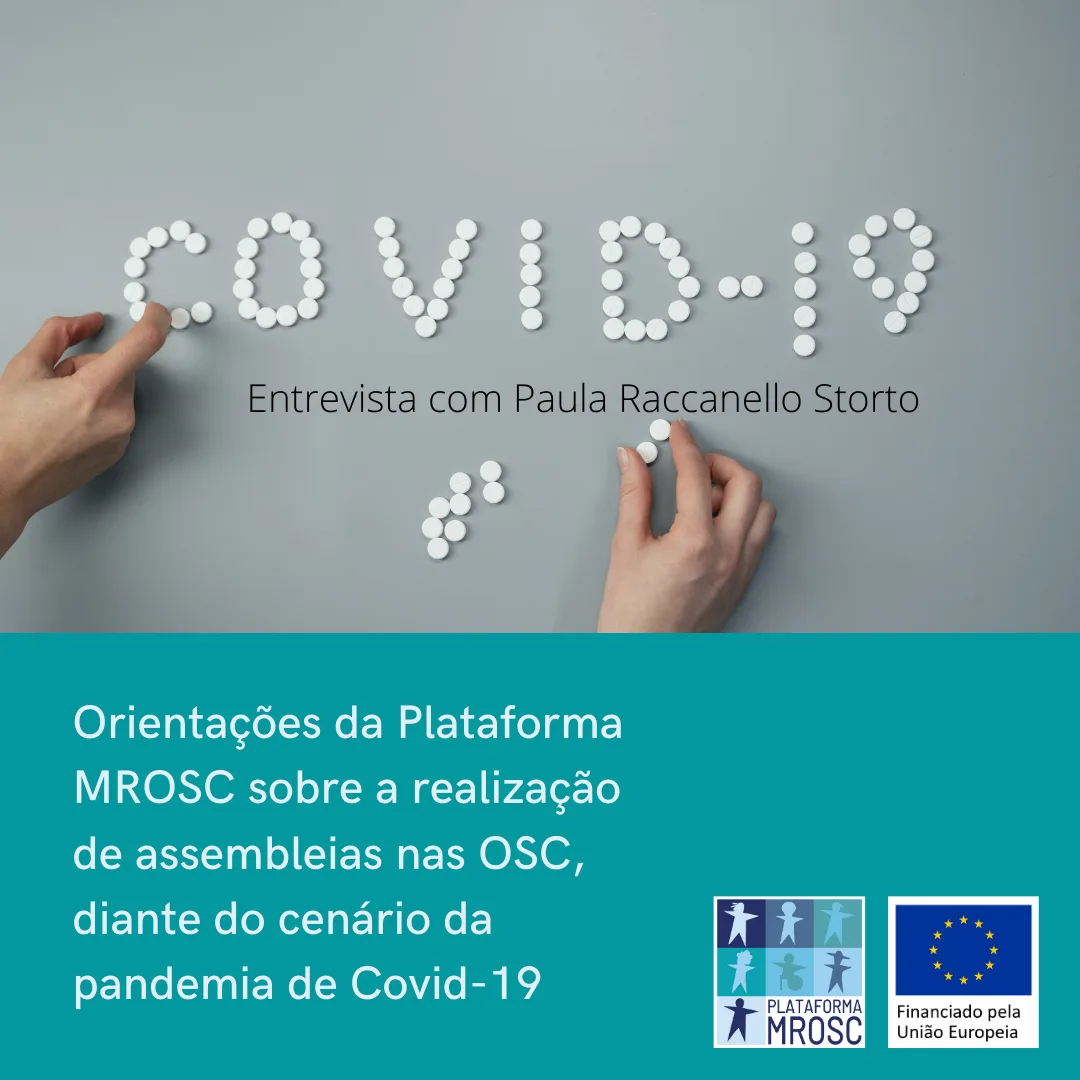 Plataforma MROSC busca maior segurança jurídica para a realização de assembleias e reuniões online pelas OSC